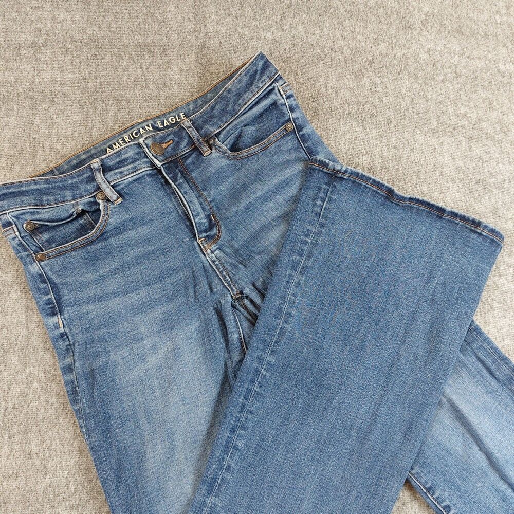 American Eagle Low-Rise Flare Jeans Next Level Stretch Women's 4 (Fit 29x30.5)